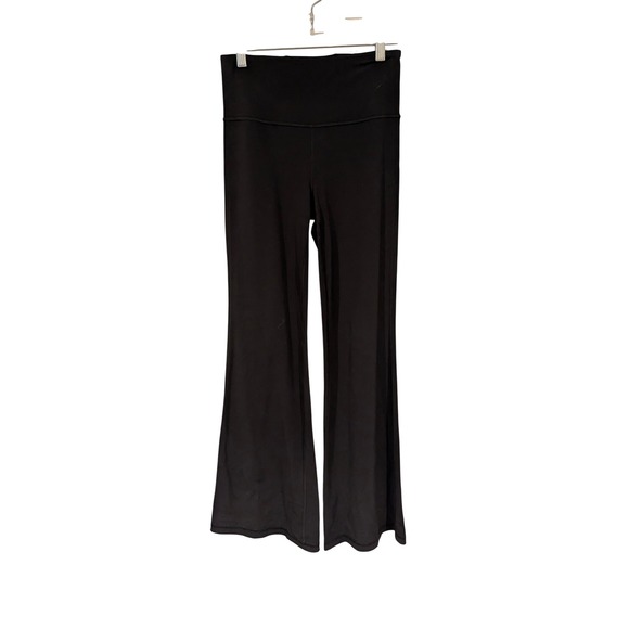 Athleta Pants - Athleta Elation Flare Pant Small Petite Black High Rise Yoga Athleisure Leggings